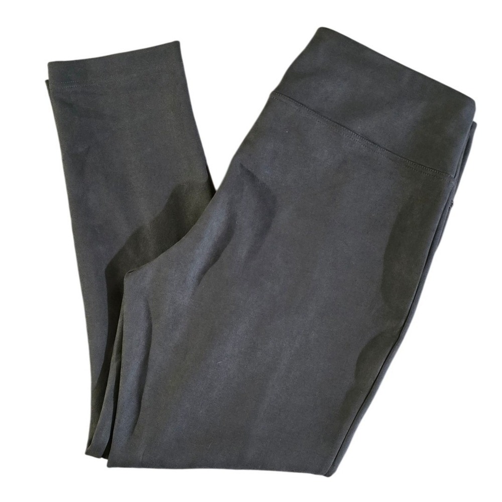 NEW WITH TAGS Andrew Marc slacks faux suede stretchy cocoa brown slacks XL chic